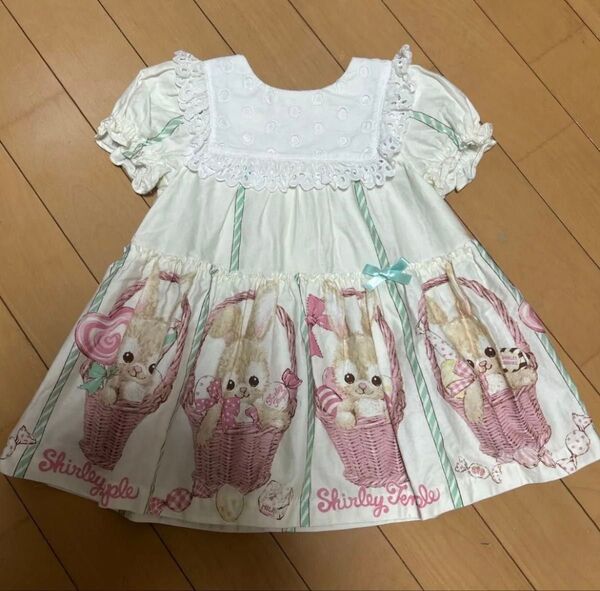 本日限定大幅値下げ!シャーリーテンプル うさぎワンピース 80cm 美品