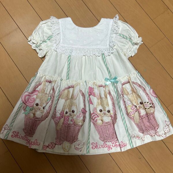 本日限定大幅値下げ!シャーリーテンプル うさぎワンピース 80cm 美品