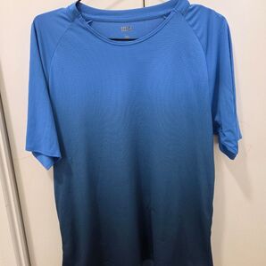 ユニクロ ドライEXクルーネックTシャツ M ブルー 3枚セット