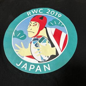 ラグビーワールドカップ 公式Tシャツ 日本代表 黒 歌舞伎 レア XLサイズ