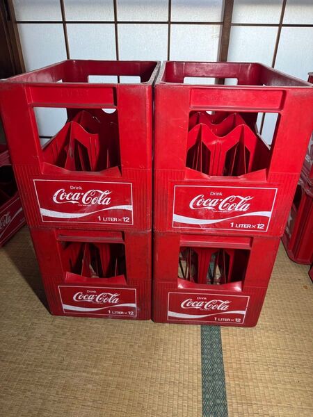コカコーラ 空ケース コンテナ4個 ヴィンテージ 昭和レトロ 希少品