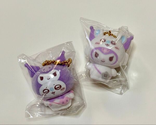 ちいかわ×サンリオキャラクターズ シークレットフロッキーマスコット モモンガ×クロミ