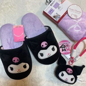 クロミセット ルームスリッパ 枕カバー ぬいぐるみ チャーム 3点セット サンリオ クロミ