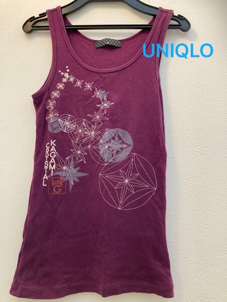 タンクトップ UNIQLO パープル M
