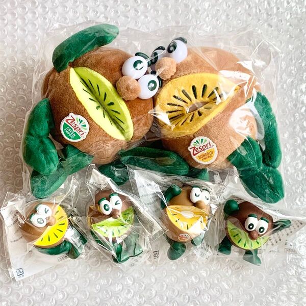 ゼスプリ キウイブラザーズ フィギュア マスコットポーチ GLOW 2020年 2021年 グリーン ゴールド Zespri