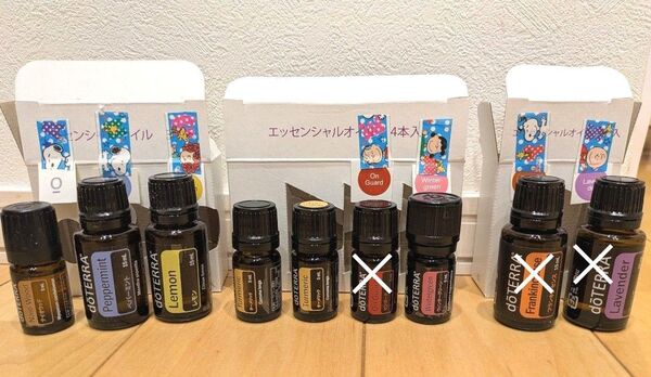 単品 まとめ ドテラ オイル 未開封 ラベンダー レモン ペパーミント フランキンセンス オンガード ナイオウッド