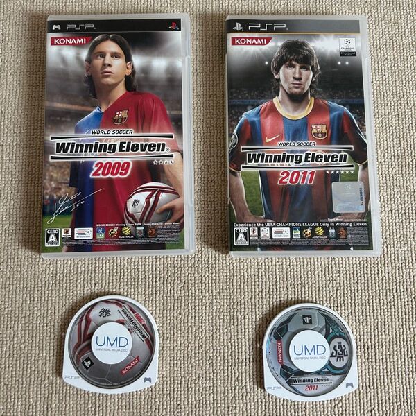 PSPソフト Winning Eleven 2009 & 2011 2本セット ケース付