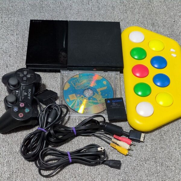 PlayStation2 scph-90000 ポップンミュージック13カーニバル ポップンコントローラー2 プレイステーション2