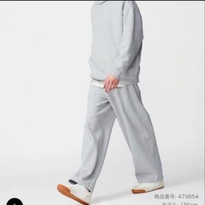 ユニクロC スウェットワイドパンツ グレー Mサイズ