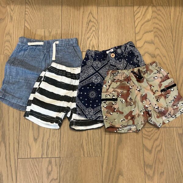 キッズ ハーフパンツ 80-95 子供服 ショートパンツ 短パン