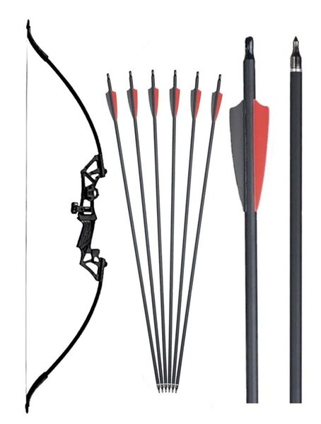 ☆セール☆ 最新型 アーチェリー セット 矢6本セット archery 弓 矢 30lbs 競技 arrow