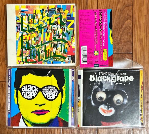 希少廃盤美品!HAPPY MONDAYS BLACK GRAPE CD3枚セット