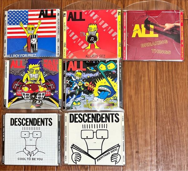 希少廃盤美品!ALL DESCENDENTS CDアルバム7枚セット