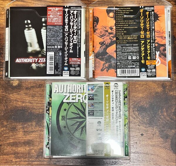 希少廃盤美品!Authority Zero CDアルバム3枚セット