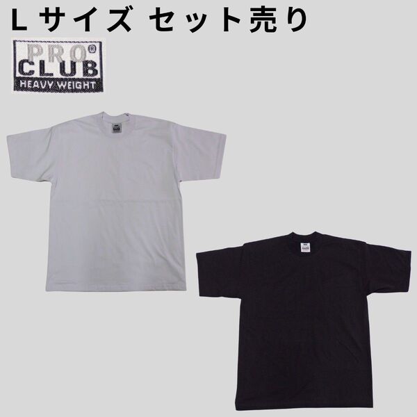 【セット売り】 PRO CLUB プロクラブ 101 ヘビーウエイト 半袖 Tシャツ 無地 Lサイズ (0061-0063)