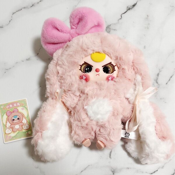 BabyThree うさぎ ぬいぐるみ マスコット キーホルダー ピンク