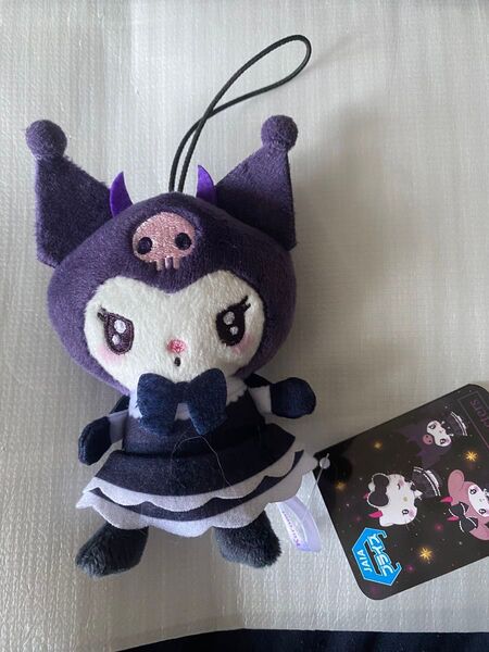 タグ付き サンリオキャラクターズ ネオゴシックデビルマスコット1 クロミ ぬいぐるみ