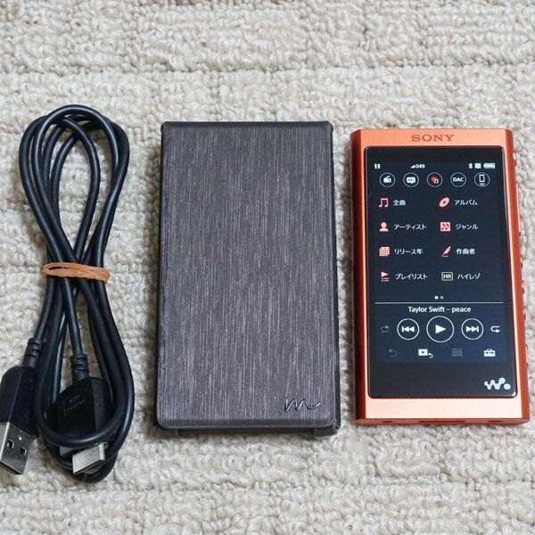 SONY ウォークマン Aシリーズ NW-A55 R (トワイライトレッド) ※美品 ※ケース付属 (#5)