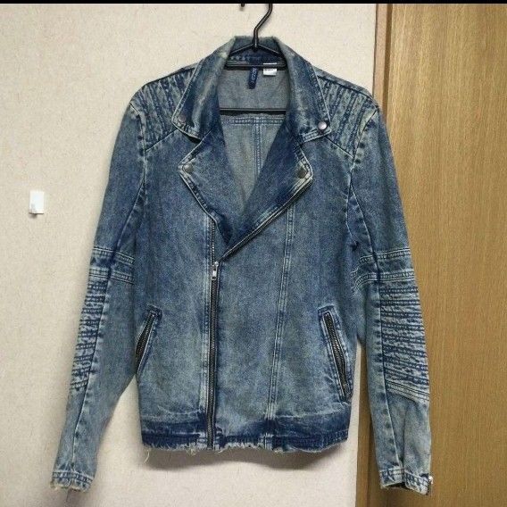 ★即日発送可能!★ H&M Gジャン デニムライダースジャケット