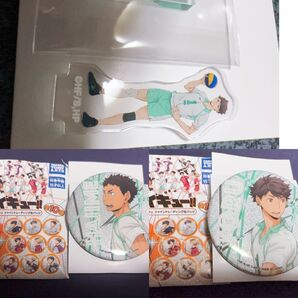 ハイキュー!! TO THE TOP 及川徹 今泉一 アクリルスタンド 缶バッジ セット