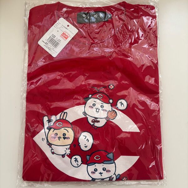 ちいかわ 広島東洋カープ ロゴTシャツ レッド Mサイズ 半袖 ハチワレ うさぎ