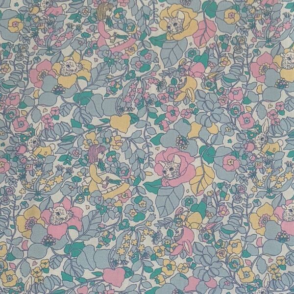ジョリーフルール JOLIFLUR LA TOILE マイリトルテイラー 生地 ハギレ ねこ うさぎ ハンドメイド 177
