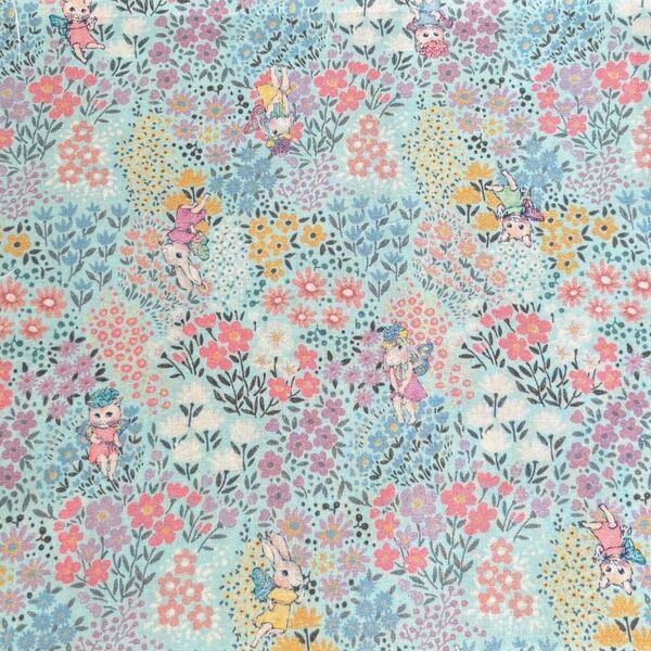 ジョリーフルール JOLIFLUR LA TOILE マイリトルテイラー 生地 ハギレ ねこ うさぎ ハンドメイド 189