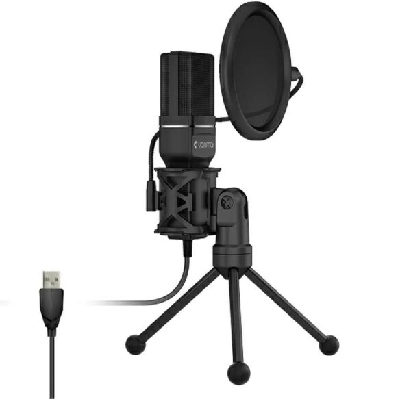 新品 ほぼ未使用 yanmai USBコンデンサーマイク スタンド 4点セット PC用 単一指向性マイク定価6500円