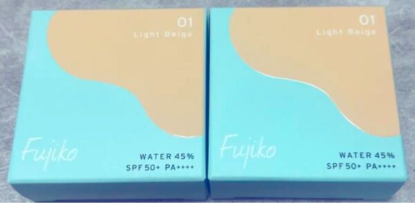 Fujiko お直しパクト 01 ライトベージュ 二点セット