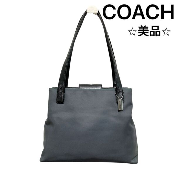 【COACH】コーチ トートバッグ ショルダーバッグ 肩掛け グレー系 通勤 ビジネス