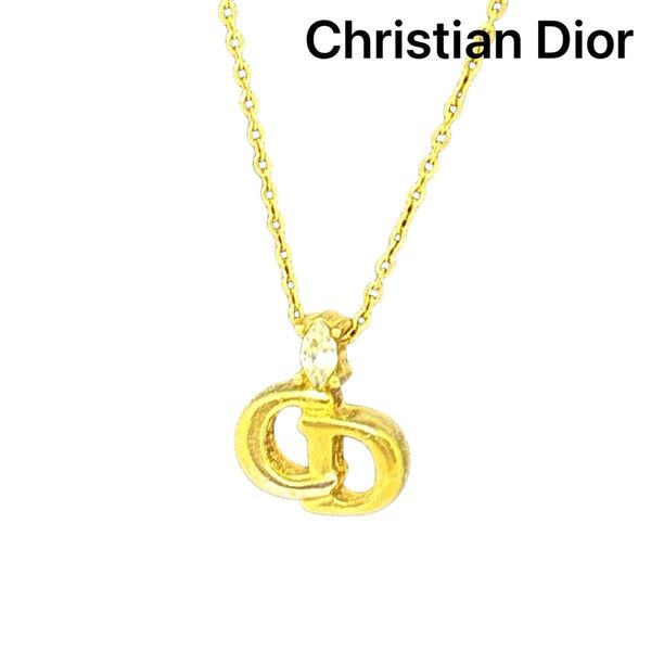 【Christian Dior】 クリスチャンディオール ネックレス ゴールドカラー ブランド