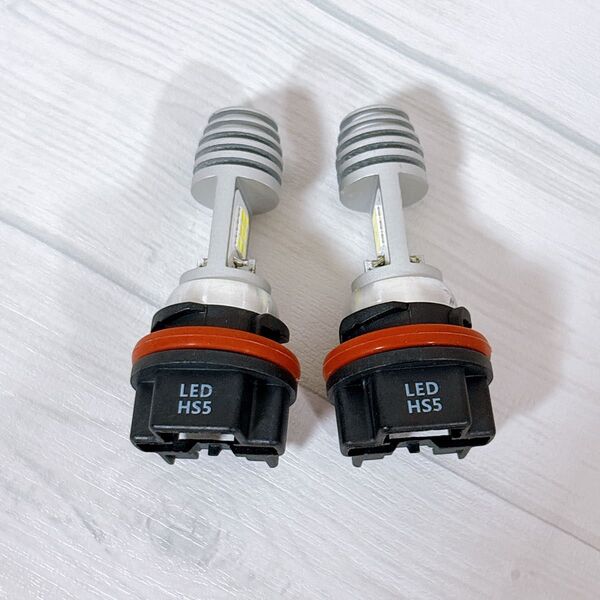 【価格交渉OK】バイクLED電球 12V-85V /50W ホワイト6500K HS5 led ヘッドライト2個セット