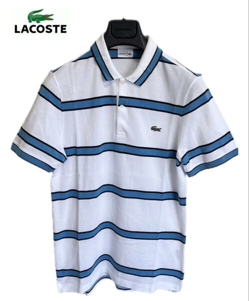 ⑧ LACOSTE ラコステ ボーダー 鹿の子 ポロシャツ PH8744 LACOSTE L!VE 3