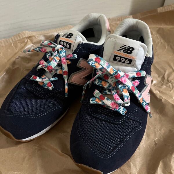 New Balance 996 ネイビー スニーカー レディース 24.5cm