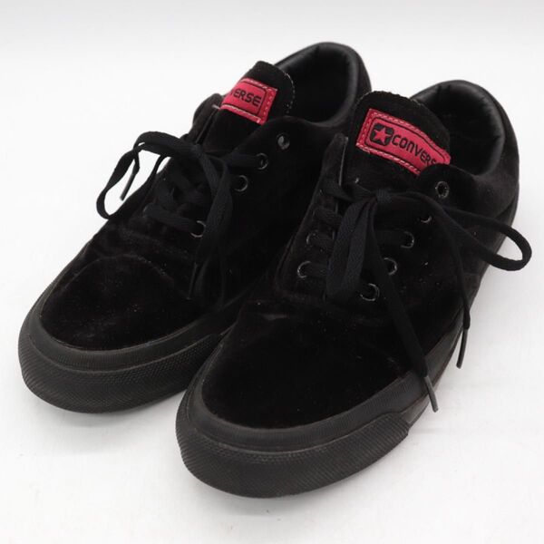 CONVERSE スニーカー ベルベット ブラック 黒 24.0