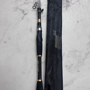 KOI CARP 釣り竿 210 ブラック スピニングロッド 軽量 伸縮
