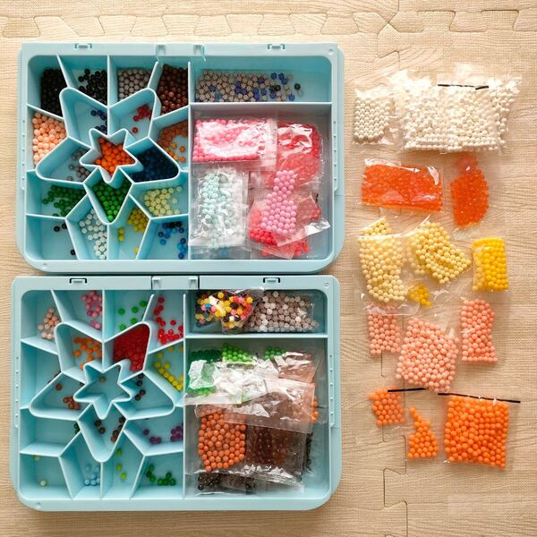 アクアビーズ☆新品未開封品含む☆制作キット・ケース付 アクセサリーキット