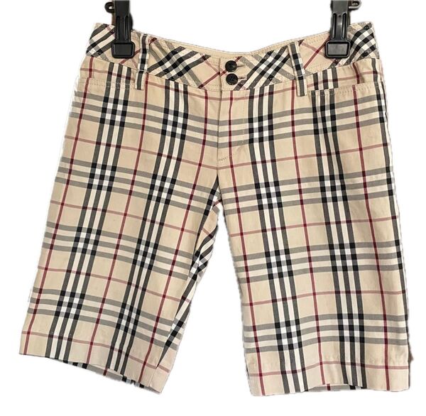 BURBERRY BLUE LABEL ノバチェック ショートパンツ ベージュ 36