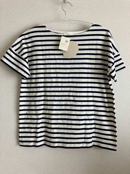 earth music&ecology 半袖プルオーバー ボーダー ポートネック トップス Tシャツ アースミュージック