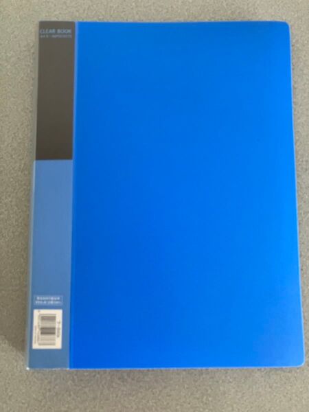 KOKUYO コクヨ A4クリアブック ブルー ラ-B40b 40ポケットファイル 書類や領収書などの整理にも
