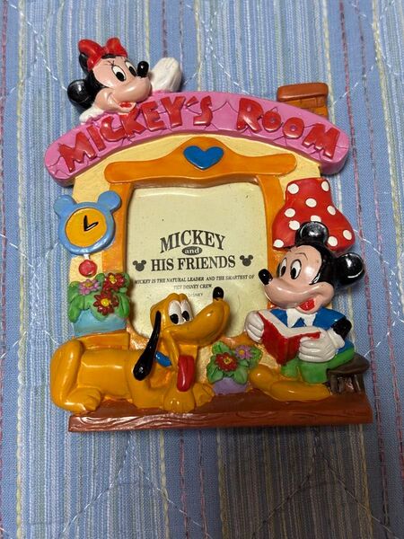 ミッキー ディズニー フォトフレーム 写真立て フォトスタンド TDL 東京ディズニーランド レトロ ミニー グーフィー