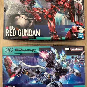 HG 赤いガンダム、HGゲルググポカタ機 ジークアクス 2体セット未開封品