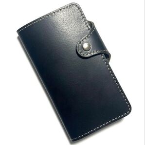 iPhone7/8/SE2/SE3 手帳型ケース 本革 日本製 ブラック