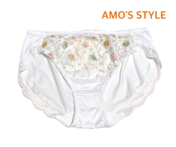 トリンプ AMO'S STYLE ラブブロッサムズレギュラーショーツ L ホワイト【ラスト1点のみ☆☆】