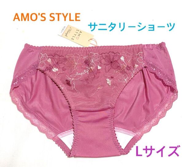 トリンプ AMO'S STYLE ラインアートステッチサニタリーショーツ L パープル 定価2,530円