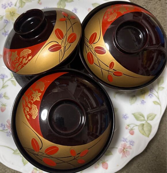 漆器 蓋付き 汁椀 吸い物椀 吸物椀