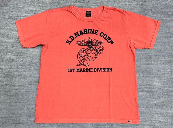ステュディオ・ダルチザン STUDIO D´ARTISAN 半袖ピグメント加工プリントTシャツ【8139B】L