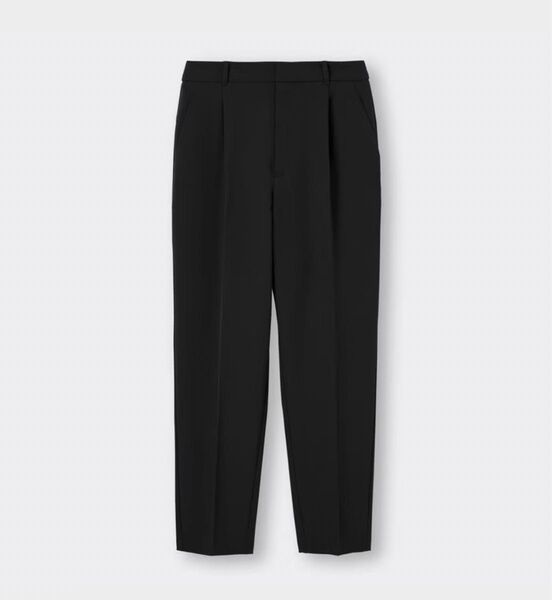 GU ストレッチテーパードパンツ ブラック Sサイズ