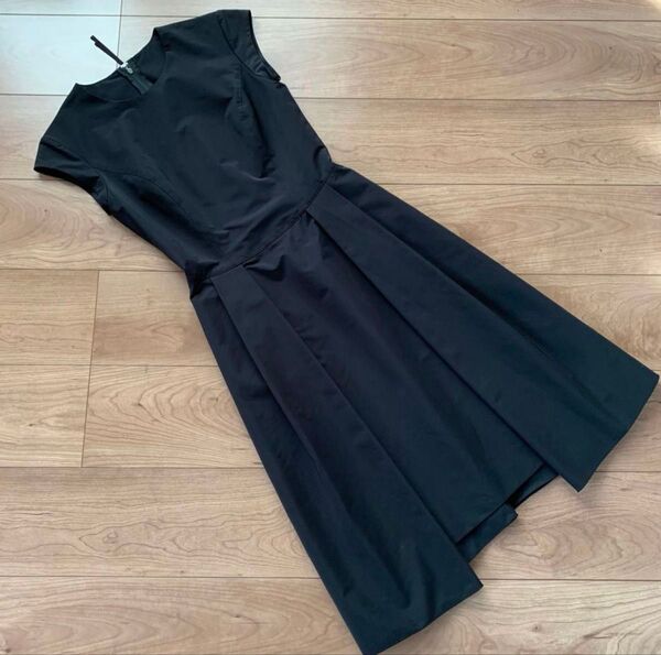 FOXEY モイストストレッチ ワンピース ブラックsize:38