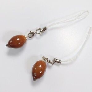 手作り どんぐりストラップ 2個セット